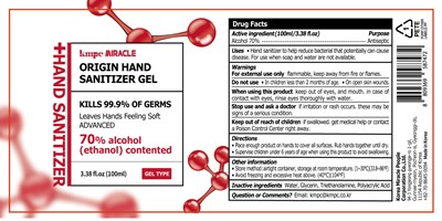 100ml Ndc: 77524-0020-2 (Miracle Origin Hand Sanitizer Molecular Shape(100ml))